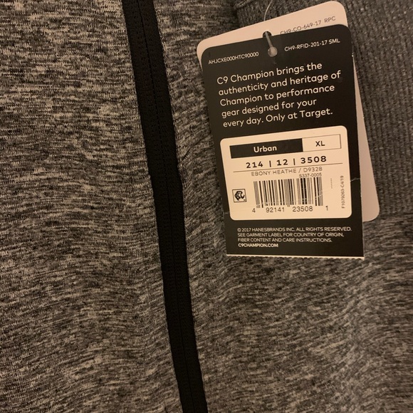 SOLD!!NWT C9 by Champion Women’s Knit Full Zip Gray Trac - Picture 15 of 16